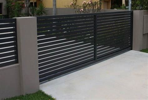 modern fence  shown  front   house