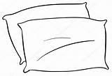 Pillow Pillows Clipart Stock Illustration Clip Vector Two Interactimages Clipground Depositphotos sketch template