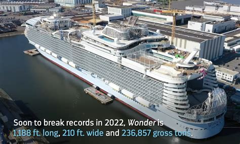 Video Construction Update Of The Worlds Largest Cruise Ship