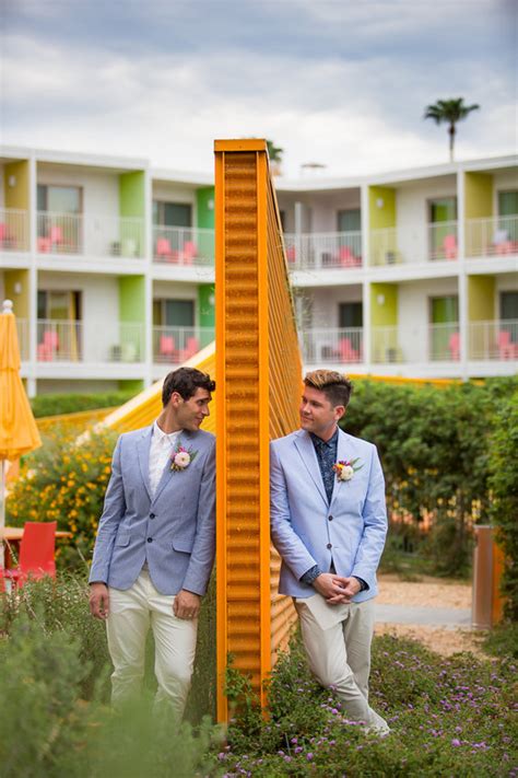 saguaro palm springs same sex wedding ideas 100 layer cake