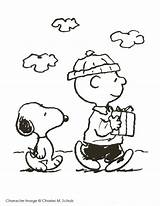 Charlie Coloring Brown Snoopy Christmas Peanuts Library Clipart Drawing sketch template
