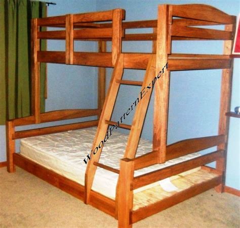 bunk bed paper patterns build king  queen  full