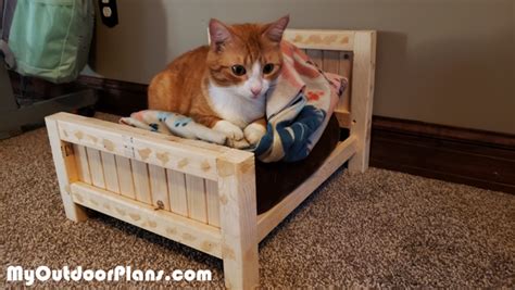 diy farmhouse cat bed myoutdoorplans  woodworking