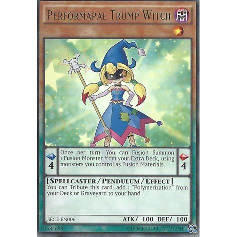 Yu Gi Oh Trading Card Game Yu Gi Oh Rare Card Performapal Trump Witch