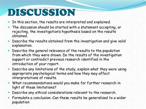 write results section  research paper  psychology