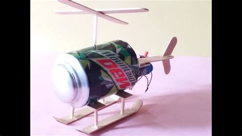 helicopter  dc motor popsicle sticks youtube