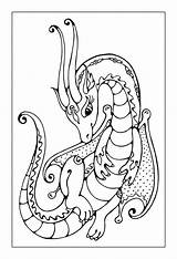 Coloring Dragon Pages Cute Rocks sketch template
