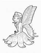 Fairy Coloring Pages Anime Printable Wonder sketch template