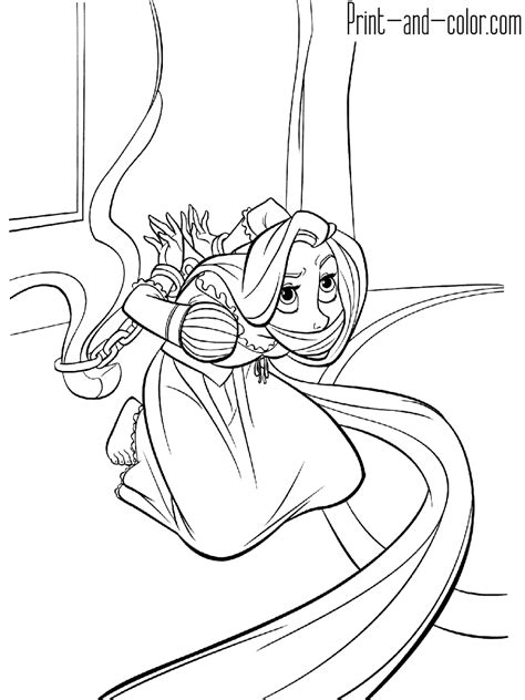 rapunzel coloring page printable coloring pages