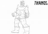 Fortnite Thanos sketch template