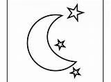 Moon Stars Coloring Pages Printable Sun Getdrawings sketch template