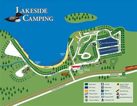 lakeside camping site map rules