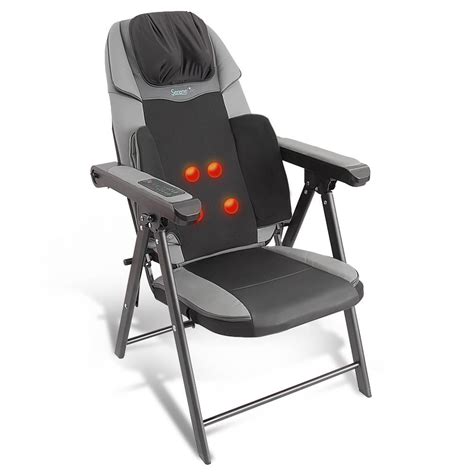 serenelife slmsgch folding massage chair portable  neck
