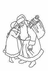 Christmas Coloring Pages Girl Santa Whispering Wishes sketch template