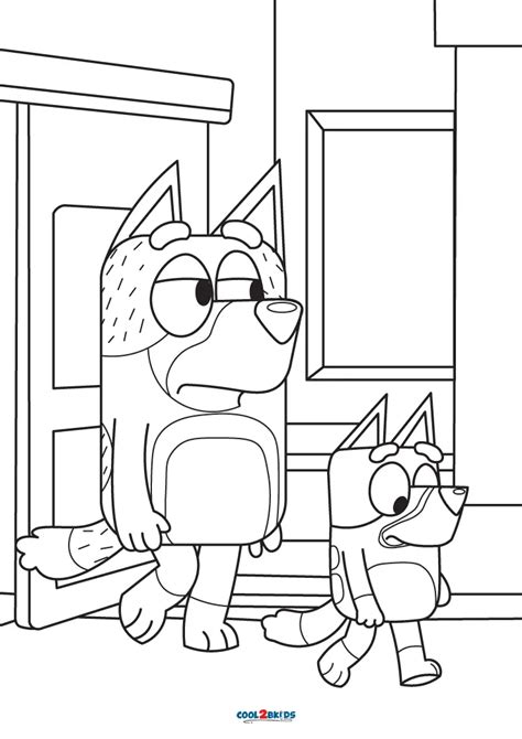 printable bluey coloring pages  kids