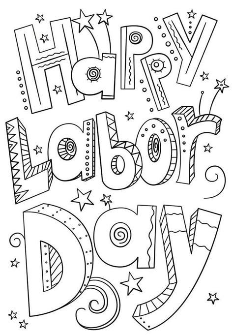 happy labor day coloring pages labor day holiday holiday worksheets