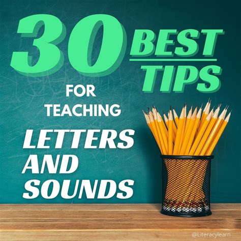 tips  teaching letters  sounds