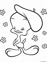 Coloring Tweety Pages Bird Easy Cartoon Looney Tunes Girl Printable Dessin Coloriage Kids Baby Girls Animé Drawing Clipart Print Color sketch template