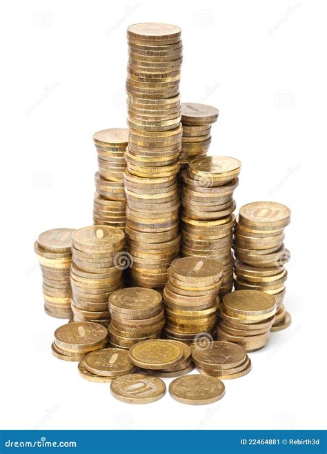 stacks  golden coins stock image image