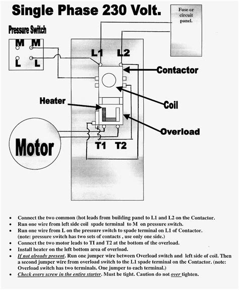 eaton air compressor starter wiring diagram