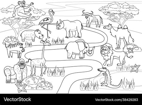 african jungle coloring pages