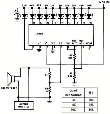 power meter schematic  audio amplifier circuit diagram wiring diagram