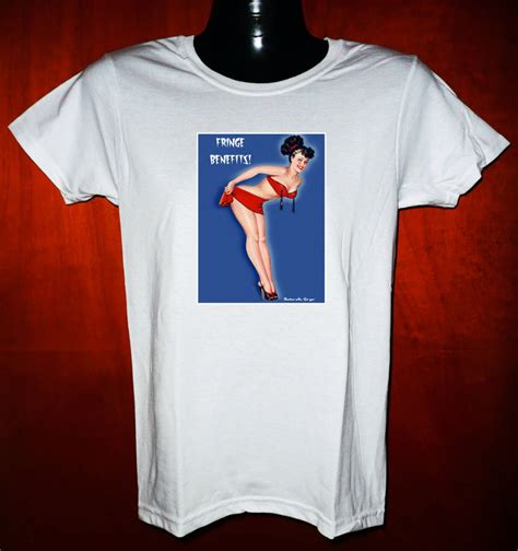 New Retro Vintage Burlesque Pinup Pin Up T Shirt Mens Womens Fringe