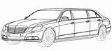 Limousine Limo Schetsen Patent Unveil Automagazin Pullman Autofans Vesti sketch template