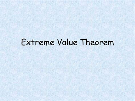 extreme  theorem powerpoint    id