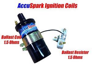 accuspark  ballast ignition coil  ohm ballast resistor ebay