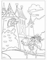 Fairy Tale Coloring Pages Printable Castle Getcolorings Color Print sketch template