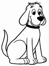 Clifford Coloring Pages Kids Dog Big Puppy Choose Board Cartoon Book Animal sketch template