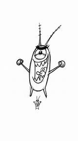 Plankton Coloring Evil Laugh Netart sketch template