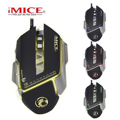usb wired gaming mouse custom 3200 cpi optical mouse 7 buttons