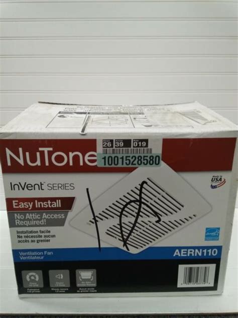 nutone aern bathroom exhaust fan white  sale  ebay