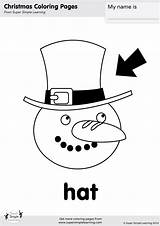 Hat Coloring sketch template