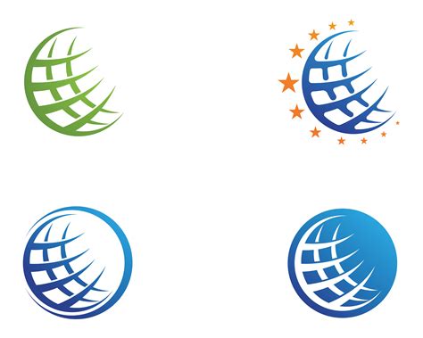 world globe logo vector art icons  graphics