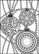 Christmas Coloring Pages Adult Zentangle Printable Ornaments Stress Relief Decorations Color Ornament Candy Getcolorings Sheets Colorings Print Decoration Rocks sketch template