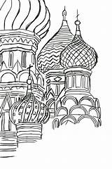 Basil Cathedral sketch template