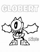 Coloring Globert Mixels Mixel Pages Series Tribe Pdf sketch template