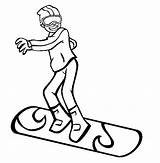 Snowboard Thecolor sketch template