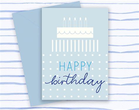 printable birthday cards paper trail design   images