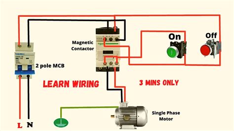 phase contactor wiring diagram  timer