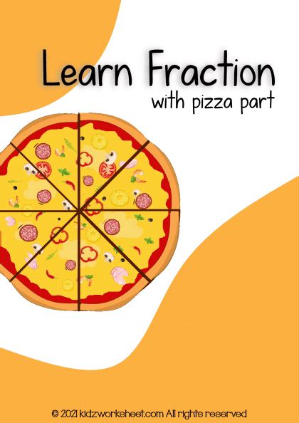 learn fraction  pizza