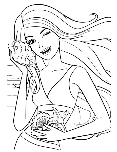 pin  daidy   parties barbie coloring pages barbie coloring
