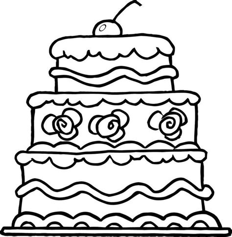 wedding coloring pages ideas  coloringfoldercom cake