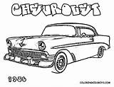 Coloring Pages Car Cars Muscle Chevy Truck Clipart Hot Printable Old Classic Rod Fast Chevrolet Kids Print Sprint Vintage Pickup sketch template