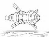 Orion Spacecraft Module Spaceships sketch template