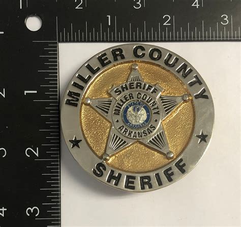 miller cty arkansas sheriff star badge
