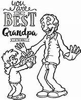 Coloring Card Grandpa Cards Greeting Printable Sheet Print Pages Topcoloringpages sketch template